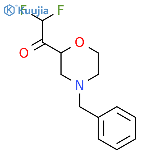 1-(4-benzylmorpholin-2-yl)-2,2-difluoroethan-1-one structure