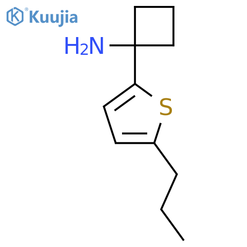 1-(5-propylthiophen-2-yl)cyclobutan-1-amine structure