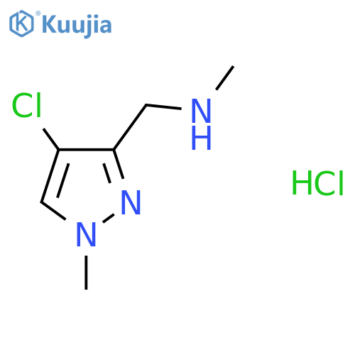 (4-chloro-1-methyl-1H-pyrazol-3-yl)methyl(methyl)amine hydrochloride structure