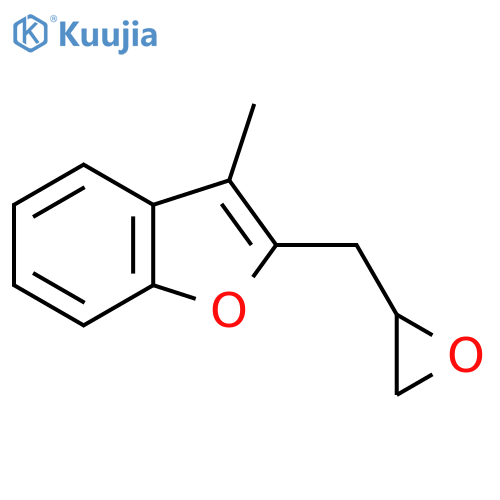3-methyl-2-(oxiran-2-yl)methyl-1-benzofuran structure