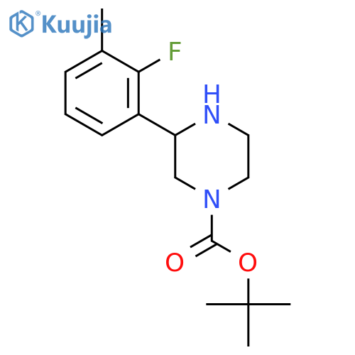 tert-butyl 3-(2-fluoro-3-methylphenyl)piperazine-1-carboxylate structure