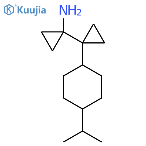 1-{1-4-(propan-2-yl)cyclohexylcyclopropyl}cyclopropan-1-amine structure