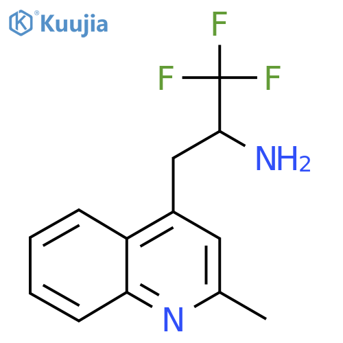 1,1,1-trifluoro-3-(2-methylquinolin-4-yl)propan-2-amine structure