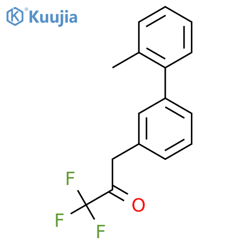 1,1,1-trifluoro-3-3-(2-methylphenyl)phenylpropan-2-one structure