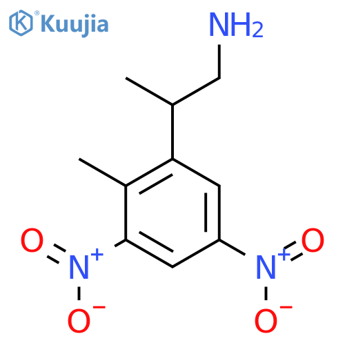 2-(2-methyl-3,5-dinitrophenyl)propan-1-amine structure