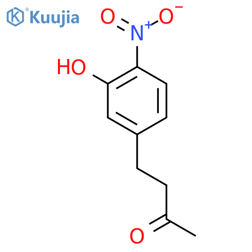 4-(3-hydroxy-4-nitrophenyl)butan-2-one structure