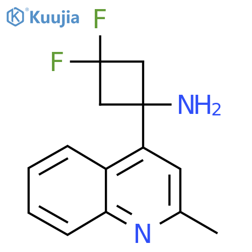 3,3-difluoro-1-(2-methylquinolin-4-yl)cyclobutan-1-amine structure