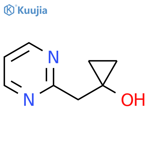 1-(pyrimidin-2-yl)methylcyclopropan-1-ol structure