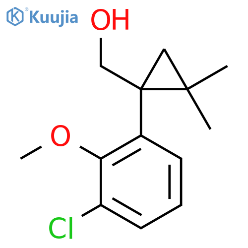 1-(3-chloro-2-methoxyphenyl)-2,2-dimethylcyclopropylmethanol structure