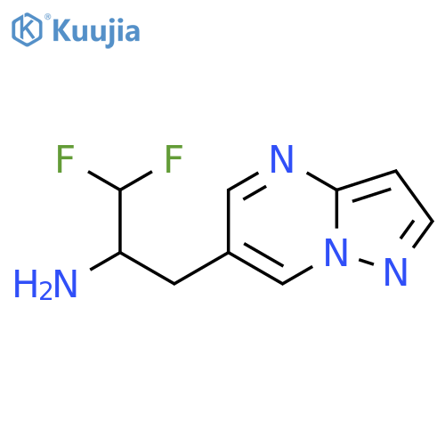 1,1-difluoro-3-{pyrazolo1,5-apyrimidin-6-yl}propan-2-amine structure