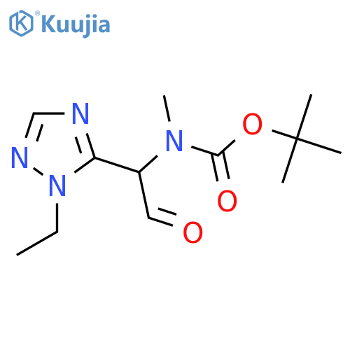tert-butyl N-1-(1-ethyl-1H-1,2,4-triazol-5-yl)-2-oxoethyl-N-methylcarbamate structure