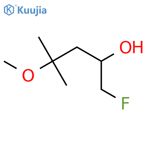1-fluoro-4-methoxy-4-methylpentan-2-ol structure