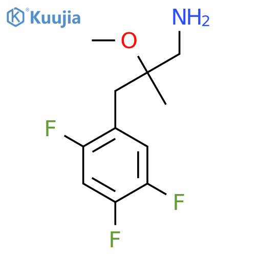 2-methoxy-2-(2,4,5-trifluorophenyl)methylpropan-1-amine structure
