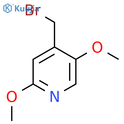 4-(bromomethyl)-2,5-dimethoxypyridine structure