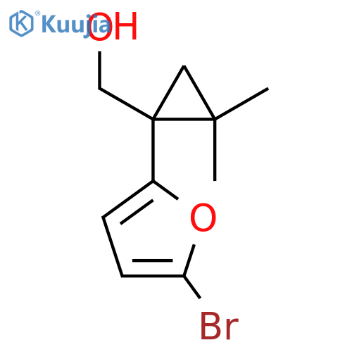 1-(5-bromofuran-2-yl)-2,2-dimethylcyclopropylmethanol structure