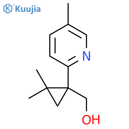 2,2-dimethyl-1-(5-methylpyridin-2-yl)cyclopropylmethanol structure