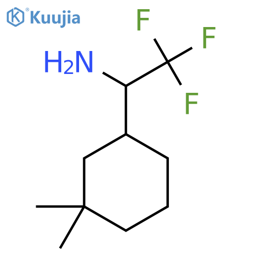 1-(3,3-dimethylcyclohexyl)-2,2,2-trifluoroethan-1-amine structure