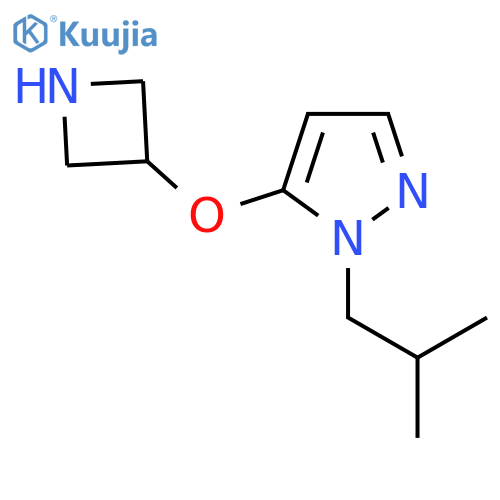 5-(azetidin-3-yloxy)-1-(2-methylpropyl)-1H-pyrazole structure