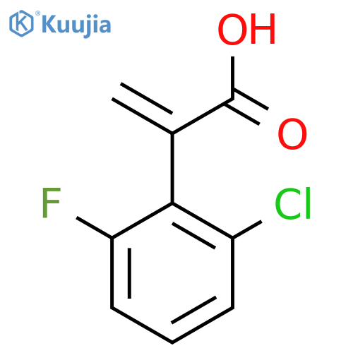2-(2-chloro-6-fluorophenyl)prop-2-enoic acid structure