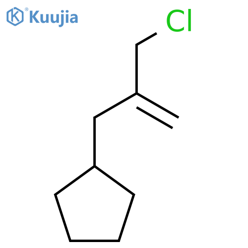2-(chloromethyl)prop-2-en-1-ylcyclopentane structure