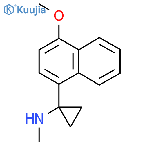1-(4-methoxynaphthalen-1-yl)-N-methylcyclopropan-1-amine structure