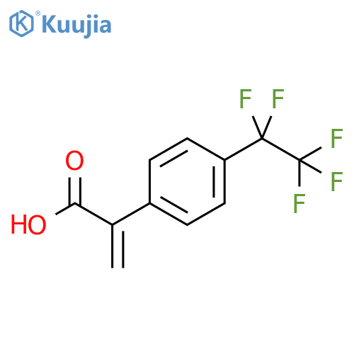 2-4-(pentafluoroethyl)phenylprop-2-enoic acid structure
