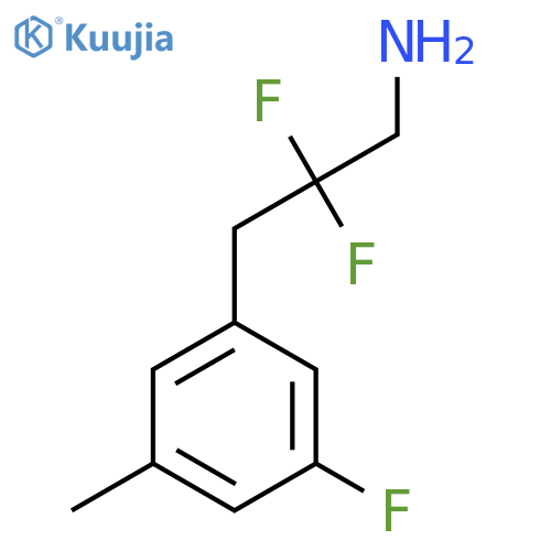 2,2-difluoro-3-(3-fluoro-5-methylphenyl)propan-1-amine structure