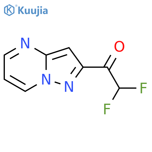 2,2-difluoro-1-{pyrazolo1,5-apyrimidin-2-yl}ethan-1-one structure