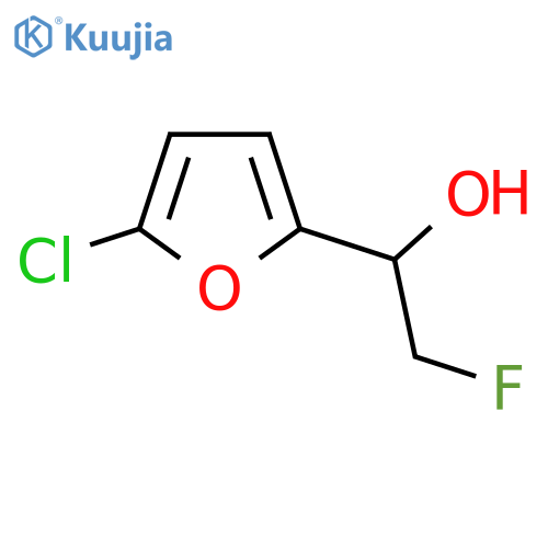 1-(5-chlorofuran-2-yl)-2-fluoroethan-1-ol structure