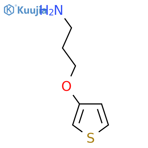 3-(thiophen-3-yloxy)propan-1-amine structure