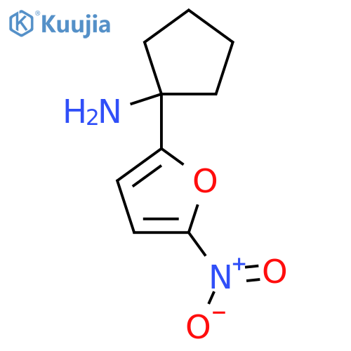 1-(5-nitrofuran-2-yl)cyclopentan-1-amine structure