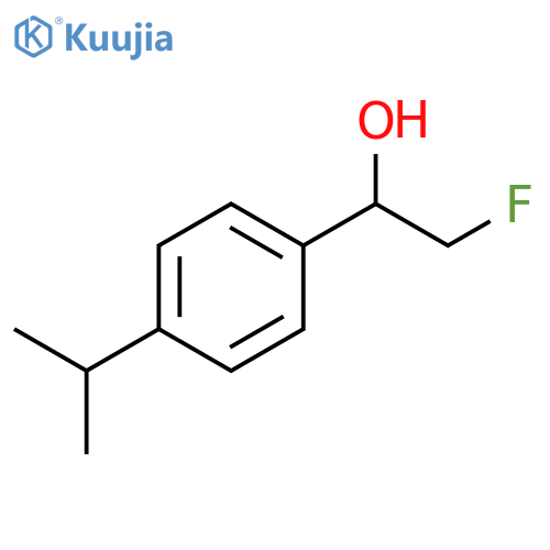 2-fluoro-1-4-(propan-2-yl)phenylethan-1-ol structure