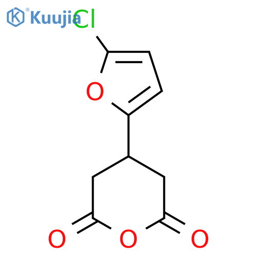 4-(5-chlorofuran-2-yl)oxane-2,6-dione structure