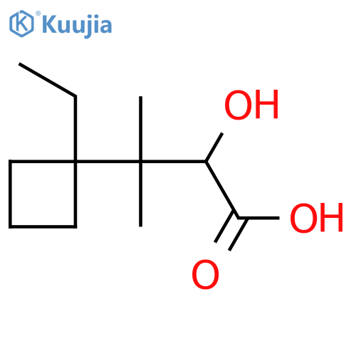 3-(1-ethylcyclobutyl)-2-hydroxy-3-methylbutanoic acid structure