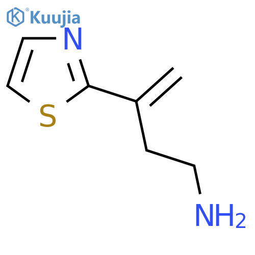 3-(1,3-thiazol-2-yl)but-3-en-1-amine structure