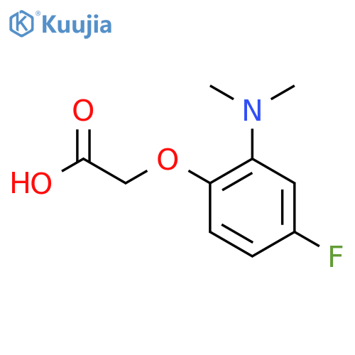 2-2-(dimethylamino)-4-fluorophenoxyacetic acid structure