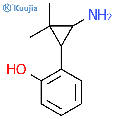 2-(3-amino-2,2-dimethylcyclopropyl)phenol structure