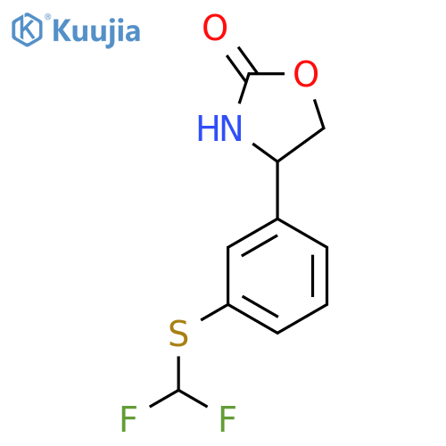 4-{3-(difluoromethyl)sulfanylphenyl}-1,3-oxazolidin-2-one structure