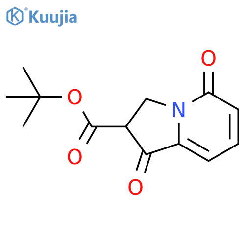 tert-butyl 1,5-dioxo-1,2,3,5-tetrahydroindolizine-2-carboxylate structure