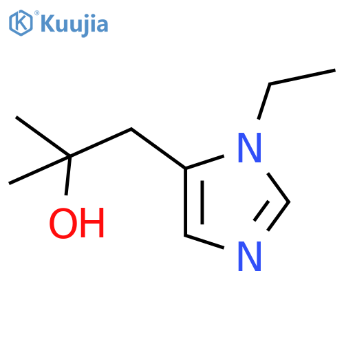 1-(1-ethyl-1H-imidazol-5-yl)-2-methylpropan-2-ol structure
