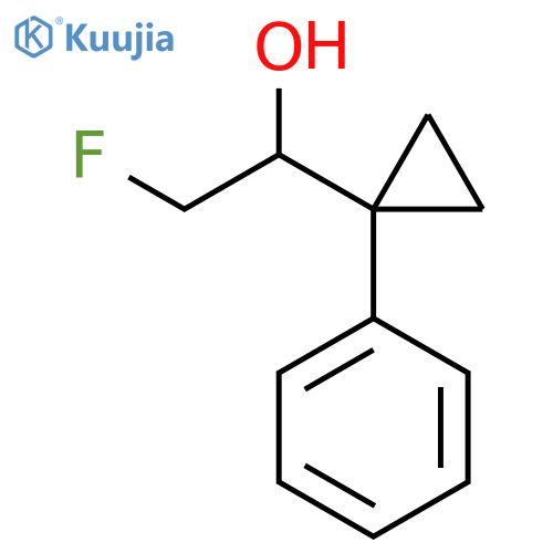 2-Fluoro-1-(1-phenylcyclopropyl)ethan-1-ol structure