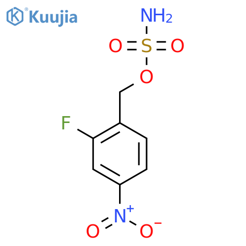 (2-fluoro-4-nitrophenyl)methyl sulfamate structure