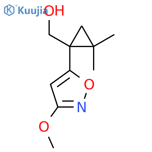1-(3-methoxy-1,2-oxazol-5-yl)-2,2-dimethylcyclopropylmethanol structure