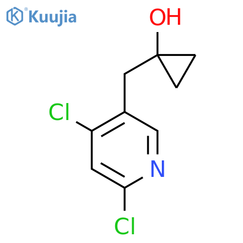 1-(4,6-dichloropyridin-3-yl)methylcyclopropan-1-ol structure