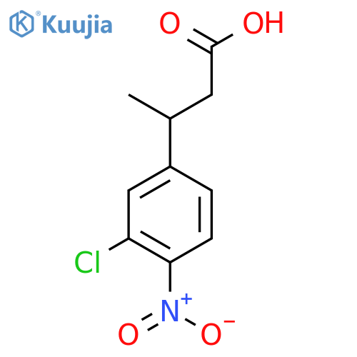 3-(3-chloro-4-nitrophenyl)butanoic acid structure