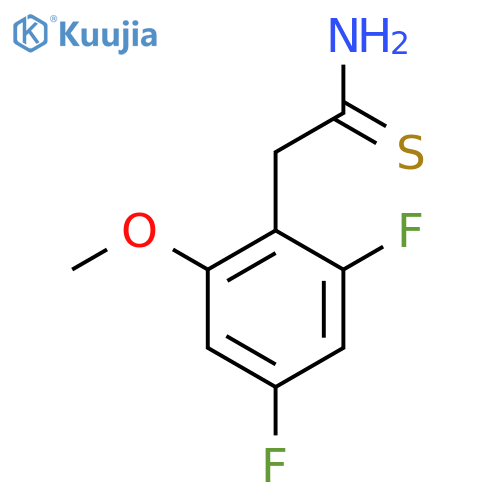 2-(2,4-difluoro-6-methoxyphenyl)ethanethioamide structure