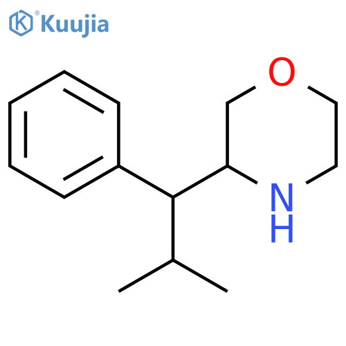 3-(2-Methyl-1-phenylpropyl)morpholine structure