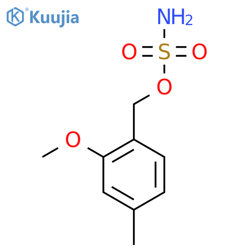 (2-methoxy-4-methylphenyl)methyl sulfamate structure