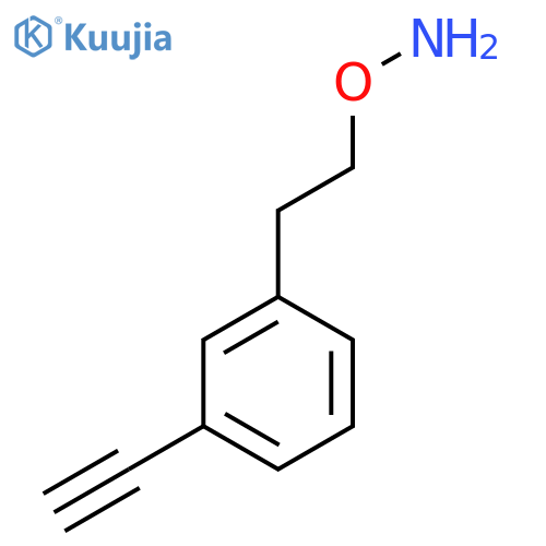 O-2-(3-ethynylphenyl)ethylhydroxylamine structure