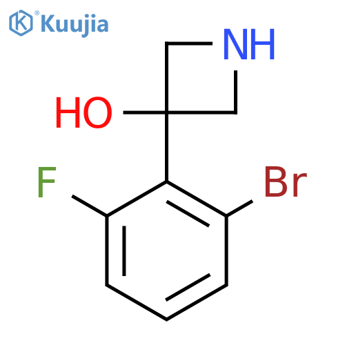 3-(2-bromo-6-fluorophenyl)azetidin-3-ol structure